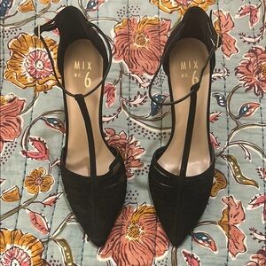 Mix No. 6 Black Strappy Heels